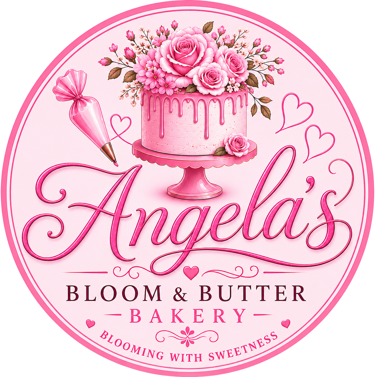 Angela's Bloom & Butter Bakery Logo